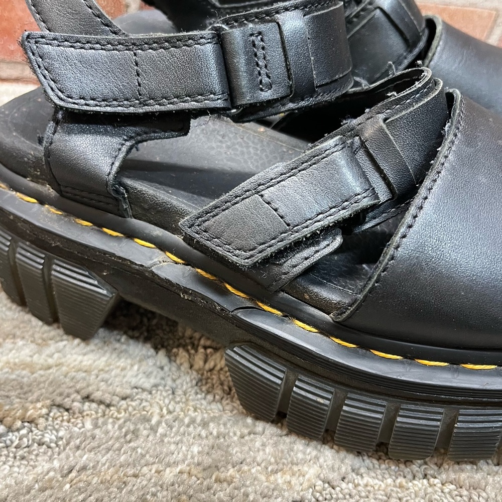 Dr. Martens Black Platform Sandals - Picture 3 of 9